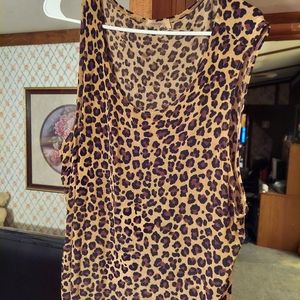 REPOSH Women's Leopard 2pc Shirt Set